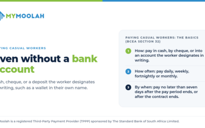 How to Pay Casual and Temporary Workers in South Africa, Even Without a Bank Account